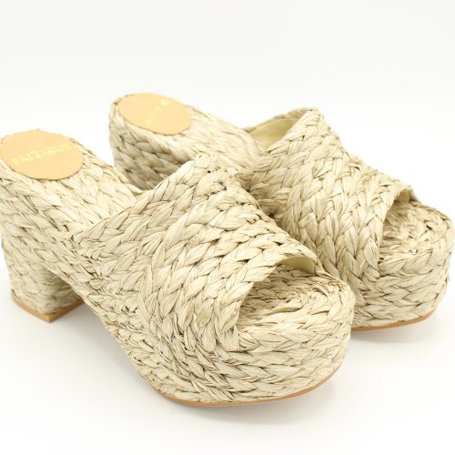 Zatterone Baltarini modello Pat in rafia naturale