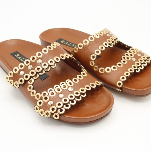 Sandalo Lea doppia fascia con borchie Baltarini