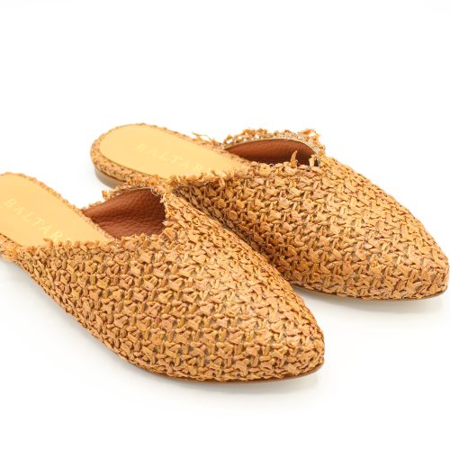 Sabot Baltarini Eloise in raffia marrone